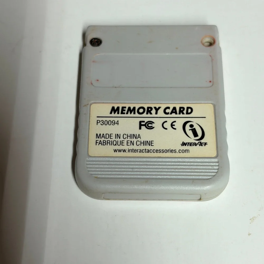Sony PSone DualShock Controller SCPH-110 & Performance Mega Memory Card untested